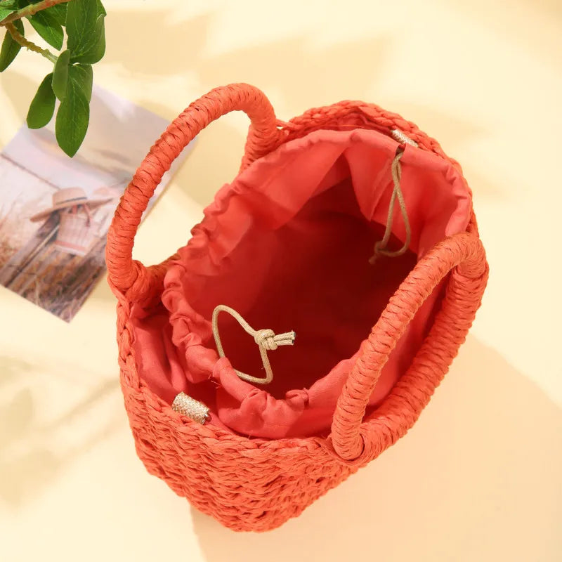 Luxury Woven Half-Moon Bag