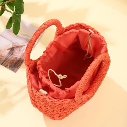 Luxury Woven Half-Moon Bag