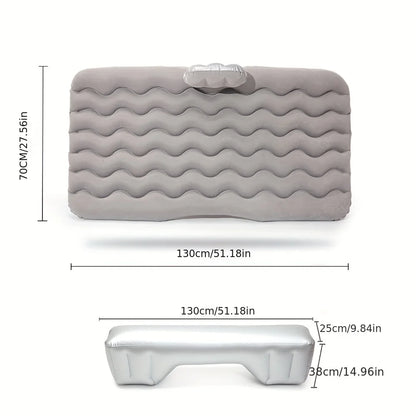 Universal Inflatable Car Air Mattress - Travel Bed & Portable Camping Mat with Pillows