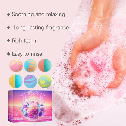 Natural Plant Essence Aromatherapy Spa Bath Bomb Set for Skin Moisturizing