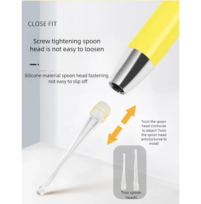 LED Illuminated Ear Wax Removal Kit - Professional Stainless Steel Ear Cleaning Tool - 9