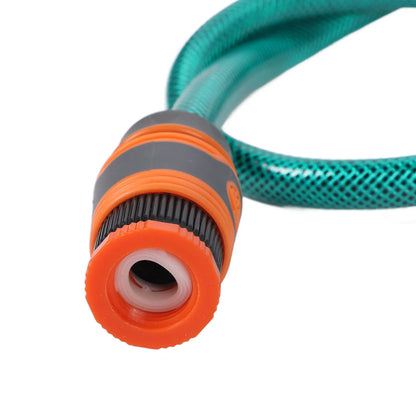 Retractable Garden Hose Reel 10m with 8-Pattern Spray Nozzle & Auto-Rewind