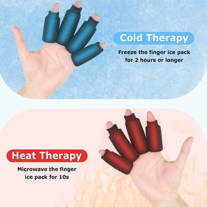 Reusable Finger Ice Pack Sleeves for Arthritis & Finger Pain Relief (4PCS)