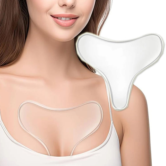Anti-Wrinkle Silicone Chest Pad - Reusable Smoothing Skin Care Patch