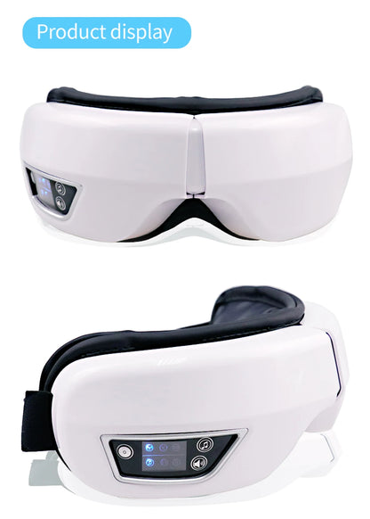 6D Smart Bluetooth Eye Massager with Heat & Air Pressure for Eye Fatigue