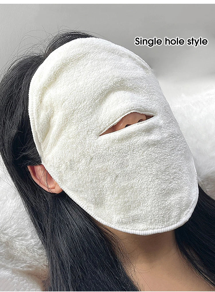 Reusable Hot & Cold Compress Face Towel – Steam Heating Spa Facial Mask - 10