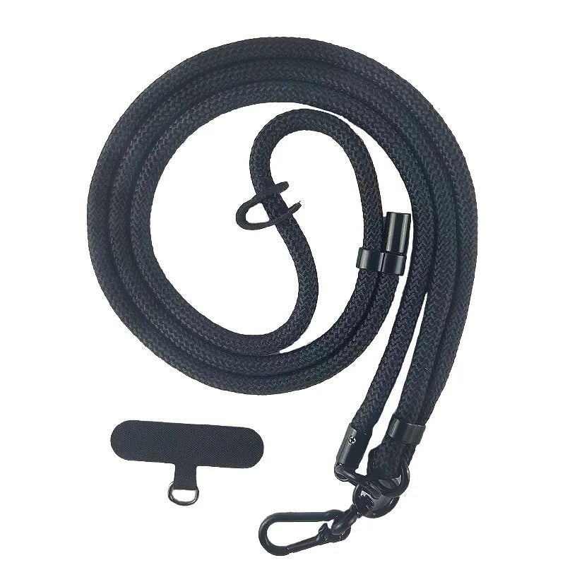 Universal 8mm Crossbody Phone Lanyard - Adjustable Detachable Neck Strap - 25