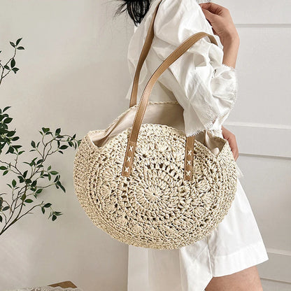 Luxury Woven Summer Straw Tote