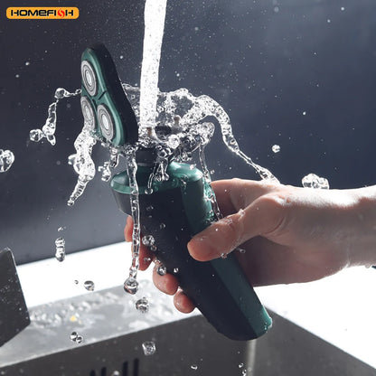 9D Floating Head Electric Shaver - Waterproof Rechargeable Razor