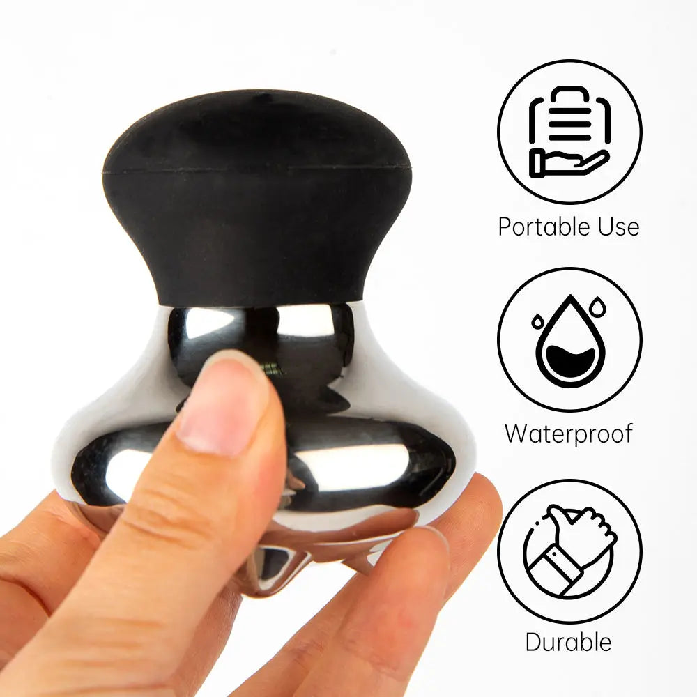 Stainless Steel Mushroom Gua Sha Facial Massager for Skin Tightening - 2