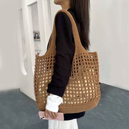Luxury Crochet Hollow Beach Tote