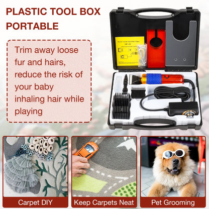200W Professional Carpet Tufting Shears & Trimmer with Shearing Guide