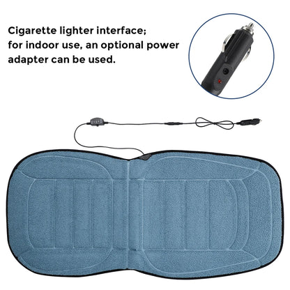 Heated Car Seat Cover - Thermal Lambswool Cushion Warmer for Winter Driving