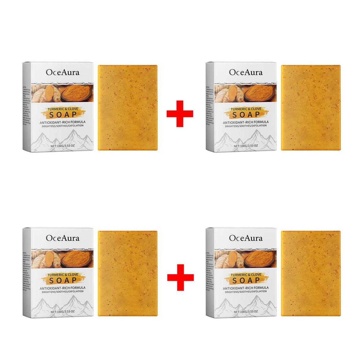 Turmeric & Clove Antioxidant Brightening Soap Bar for Face & Body