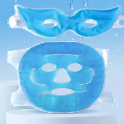 Gel Face Cooling Mask - Hot & Cold Therapy for Puffiness & Skin Firming