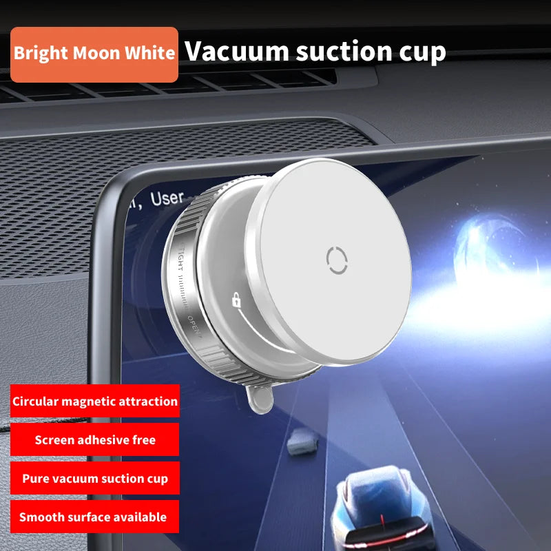 Strong Magnetic Vacuum Suction Cup Phone Holder for Car, Gym & Kitchen