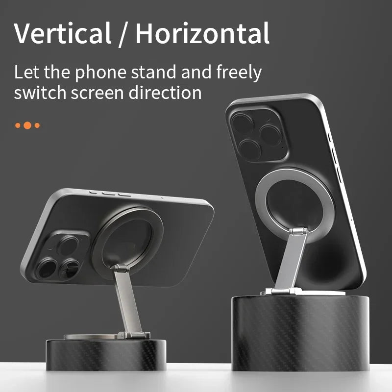 Foldable Magnetic Phone Holder for Gym Treadmill & Car - Magsafe Compatible - 3