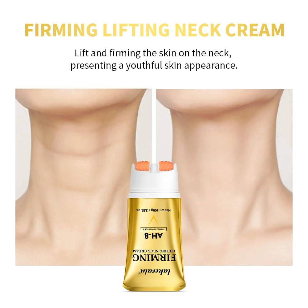 AH-8 Neck Firming Cream & Roller for Wrinkles & Crepey Skin - 4