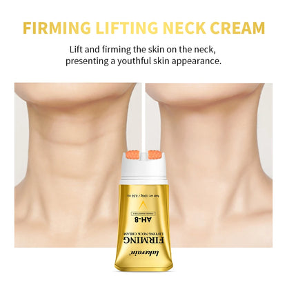 AH-8 Neck Firming Cream & Roller for Wrinkles & Crepey Skin