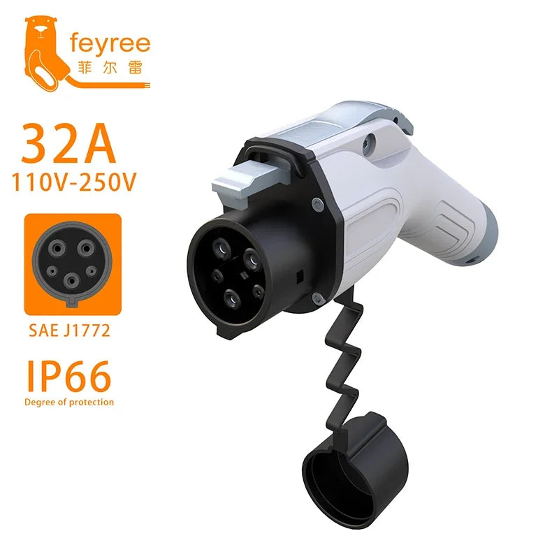J1772 EV Charging Plug - 16A/32A Universal Electric Vehicle Charger Connector