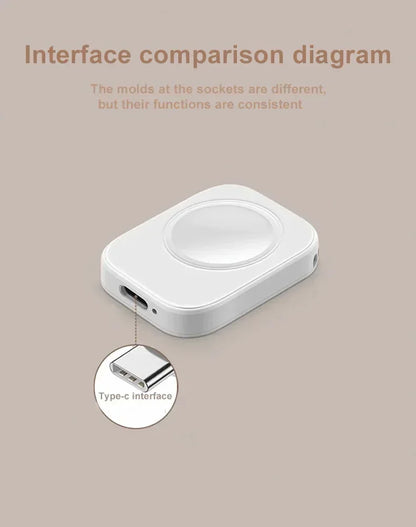 Portable Magnetic Wireless Fast Charger for All Apple Watch Series