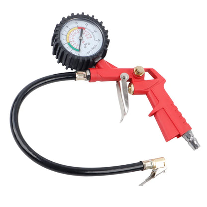 3-in-1 Tire Pressure Gauge Inflator Gun for Air Compressor - 220 PSI