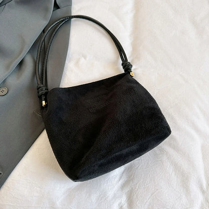 Luxury Retro Suede Shoulder Bag