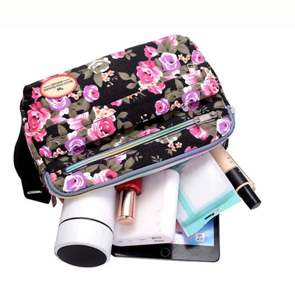 Luxury Vintage Floral Canvas Tote