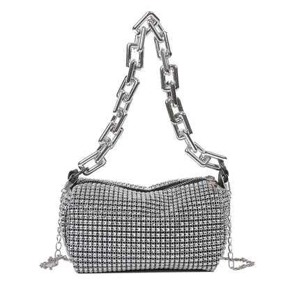 Luxury Rhinestone Bucket Bag