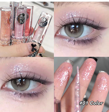 Liquid Shimmer Eyeshadow - Long-Lasting Waterproof Glitter Makeup