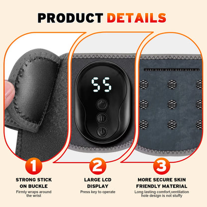 Vibration Ankle & Wrist Massager Wrap for Joint Pain Relief & Muscle Recovery