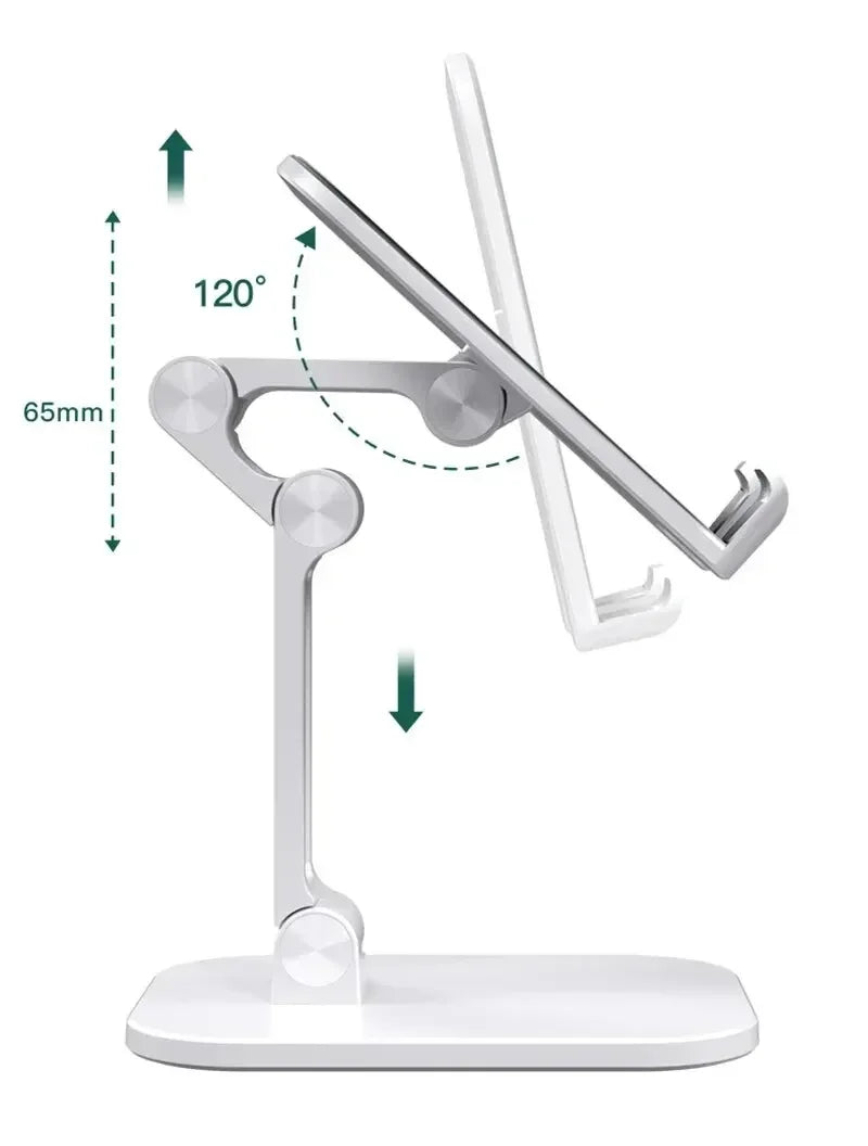 Adjustable Foldable Desk Phone & Tablet Stand - Universal Mount - 15