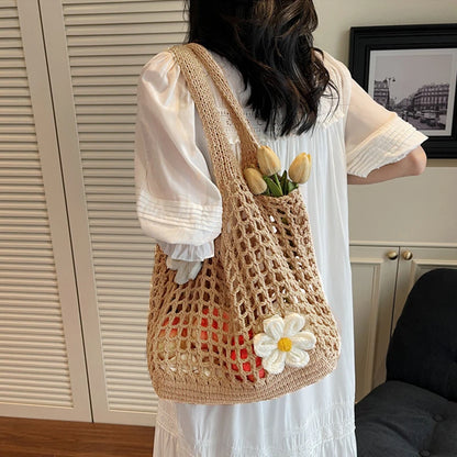Luxury Chic Knitted Tote Bag