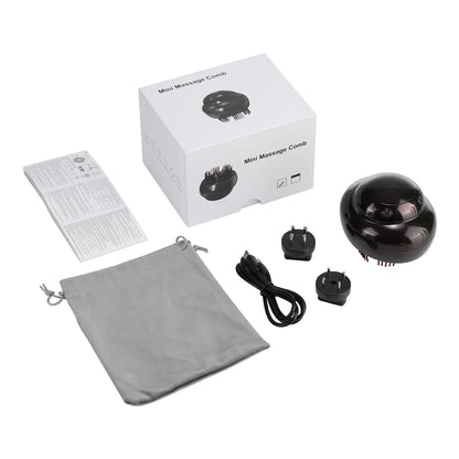 Electric Scalp Massager Comb with LED Light Therapy, Mist Spray & Hair Oil Applicator