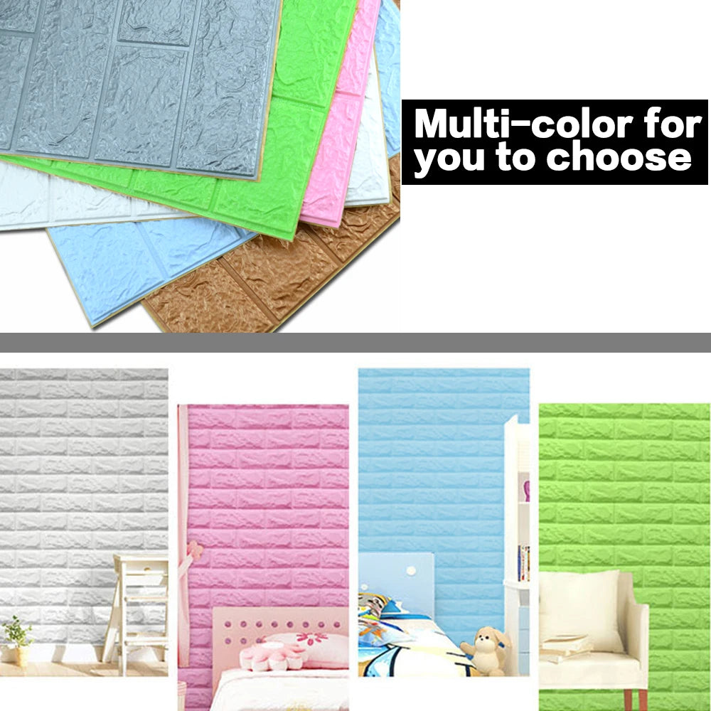 Waterproof 3D Peel & Stick Brick Wall Panels