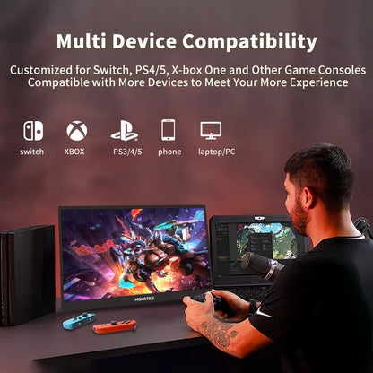13.3" 4K Portable Monitor - Ultra-HD HDR Display for Laptop, PS5 & Xbox