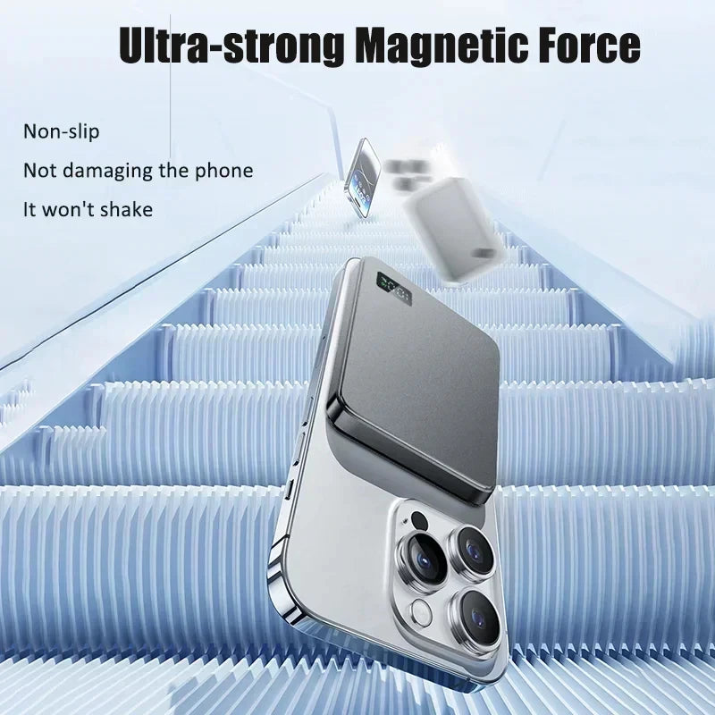 Magnetic Wireless Power Bank - Fast Charging Portable Battery Pack - 11