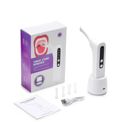 Electric Tonsil Stone Remover with HD Camera & Vacuum Suction