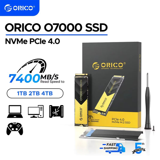 ORICO PCIe 4.0 M.2 NVMe SSD 7400MB/s Internal Solid State Drive