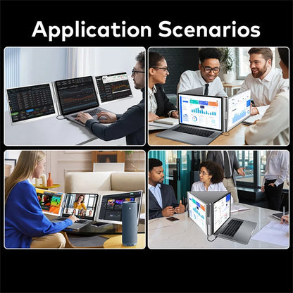 Dual Screen Laptop Monitor Extender - FHD Portable Sub-Monitor for PC