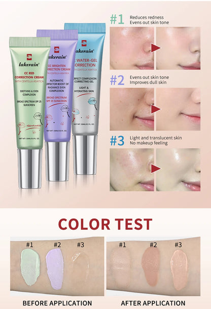 Color Correcting CC Cream - Moisturizing SPF 25 Makeup Base
