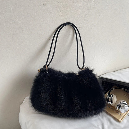 Luxury Plush Fur Shoulder Bag