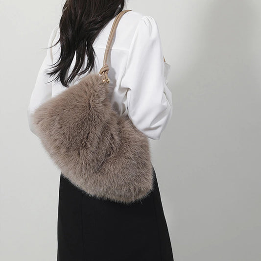 Luxury Plush Faux Fur Tote