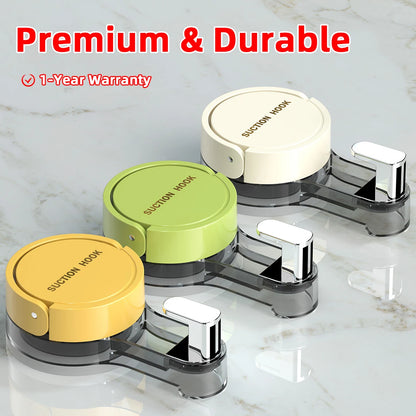 Heavy Duty Vacuum Suction Hooks | Traceless No-Drill Wall Hooks