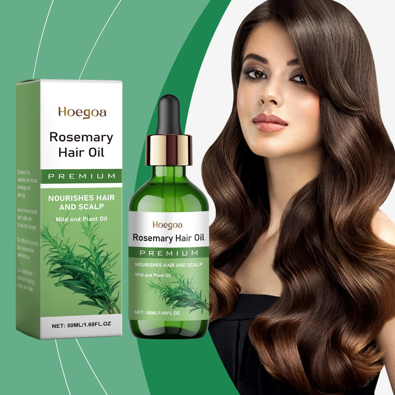 Rosemary Hair Growth Oil - Natural Scalp Nourishing & Hair Thickening Serum - 7