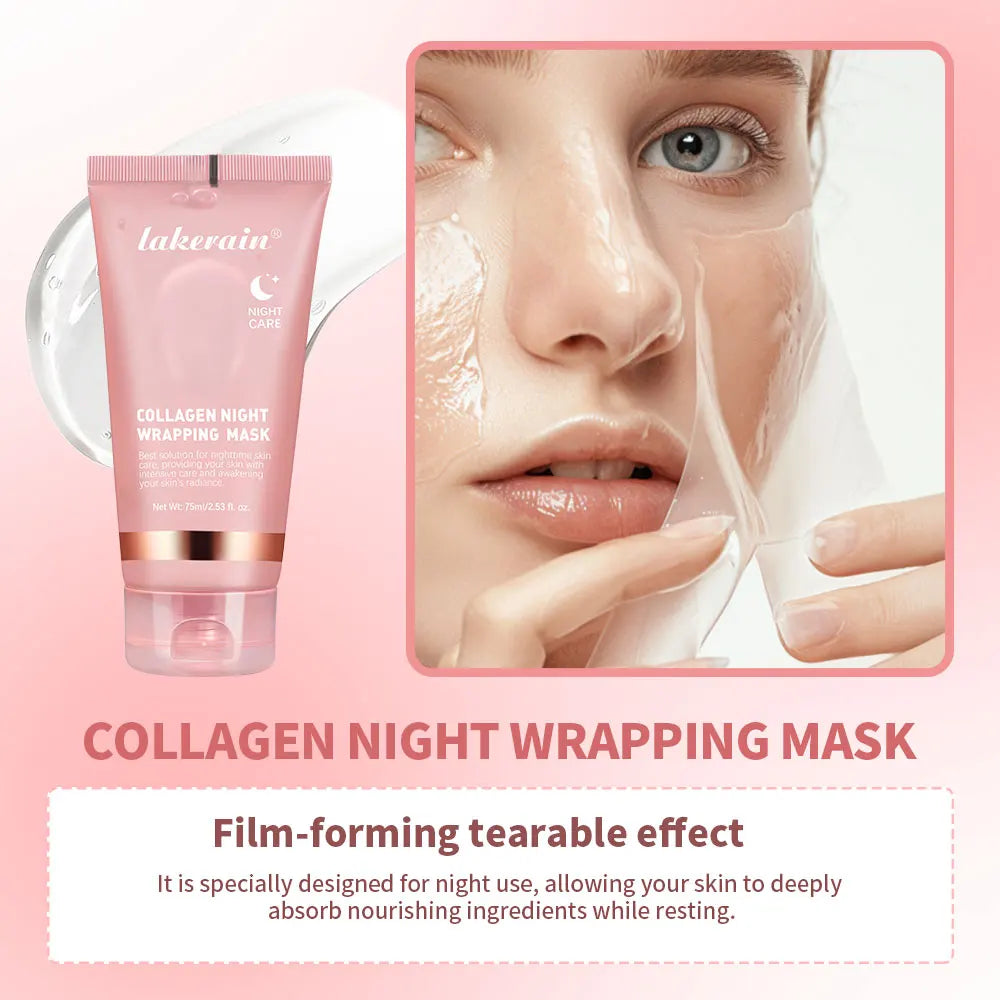 Overnight Collagen Wrapping Mask - Hydrating Peel-Off Facial Gel - 4