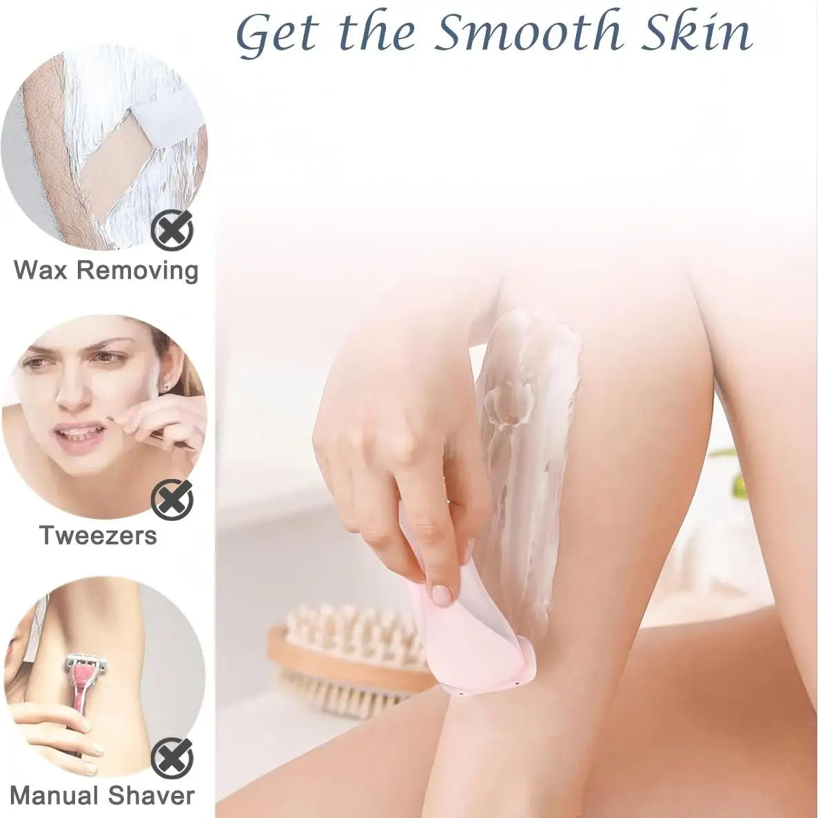 2-in-1 Women's Electric Shaver - Painless Waterproof Hair Removal Razor