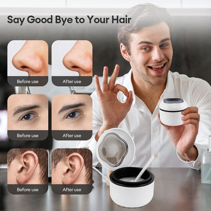 Mini Wax Heater & Nose Ear Hair Removal Kit
