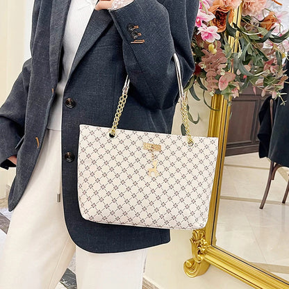 Luxury Vintage PU Tote Bag