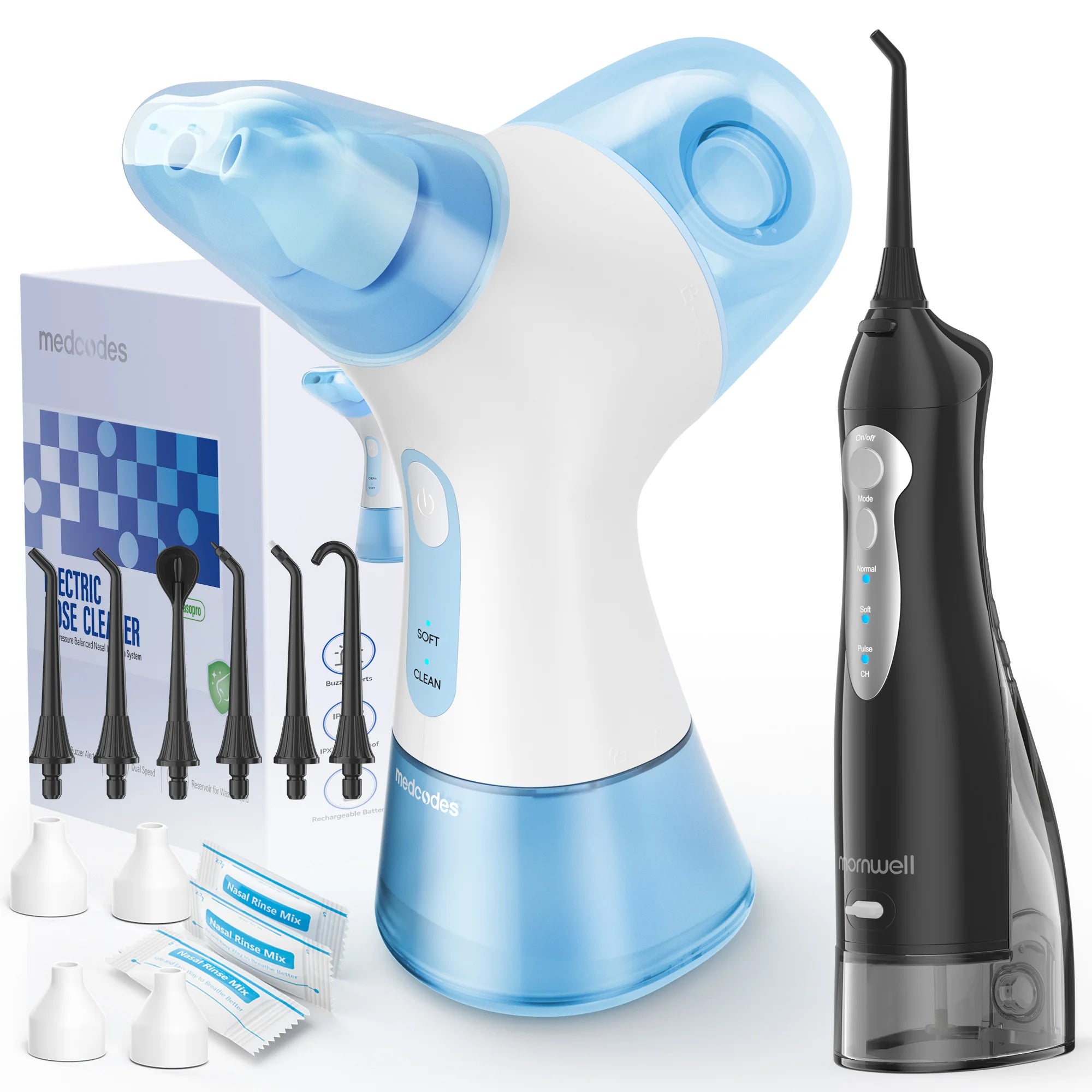Electric Nasal Irrigator & Oral Irrigator Combo for Sinus Relief and Dental Care - 28
